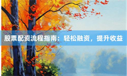 股票配资流程指南：轻松融资，提升收益